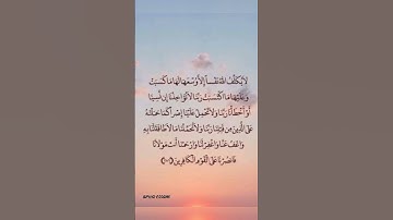 لا يكلف الله نفسا إلا وسعها {القارئ محمد صديق المنشاوي}💜