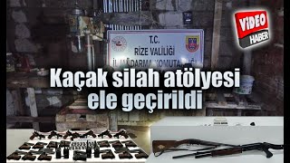 Ardeşende Kaçak Silah Atölyesi Baskını.