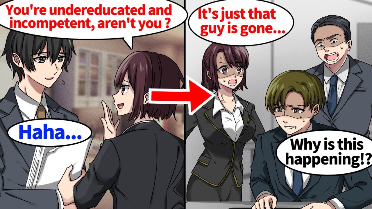 【Manga】My colleagues mocked me for being a high school dropout, but when I quit, the office...