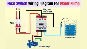 Float switch connection with contactor for water tank