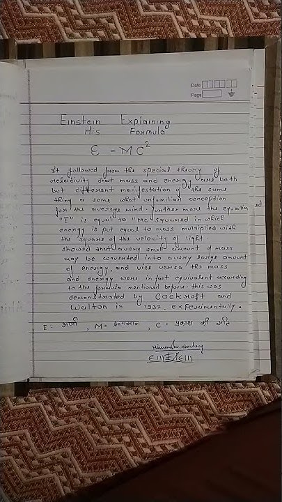 einstein-explaining-his-formula-e-equal-to-mc-square-youtube