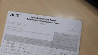 ACT Room Form Accommodations