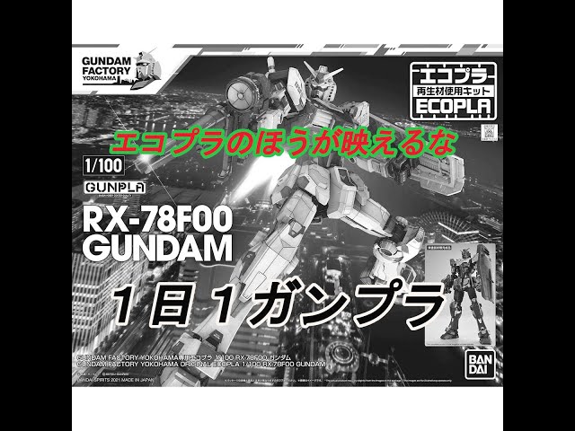 【ガンダムファクトリー限定】エコプラ 1/100 RX-78F00 ガンダム