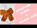 Crochet Bow🎀|Giveaway Alert @ArtisticAccord 