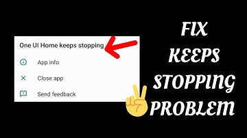 Fix One UI Home Keeps Stopping(Samsung) Problem|| TECH SOLUTIONS BAR
