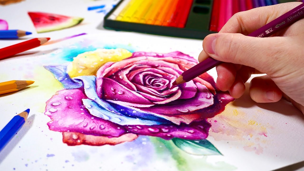 Watercolor pencils: How to use them