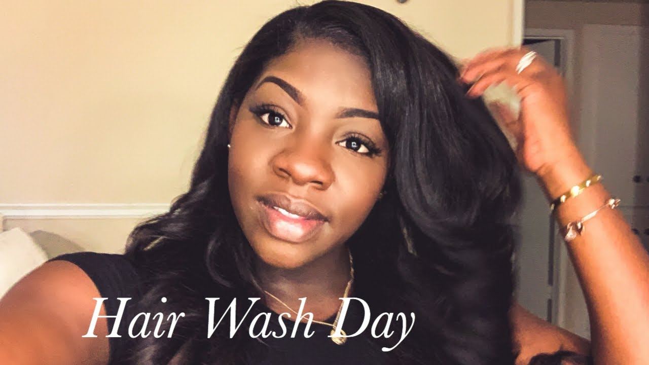 How to wash your sewin/ weave How to blend your leaveout YouTube