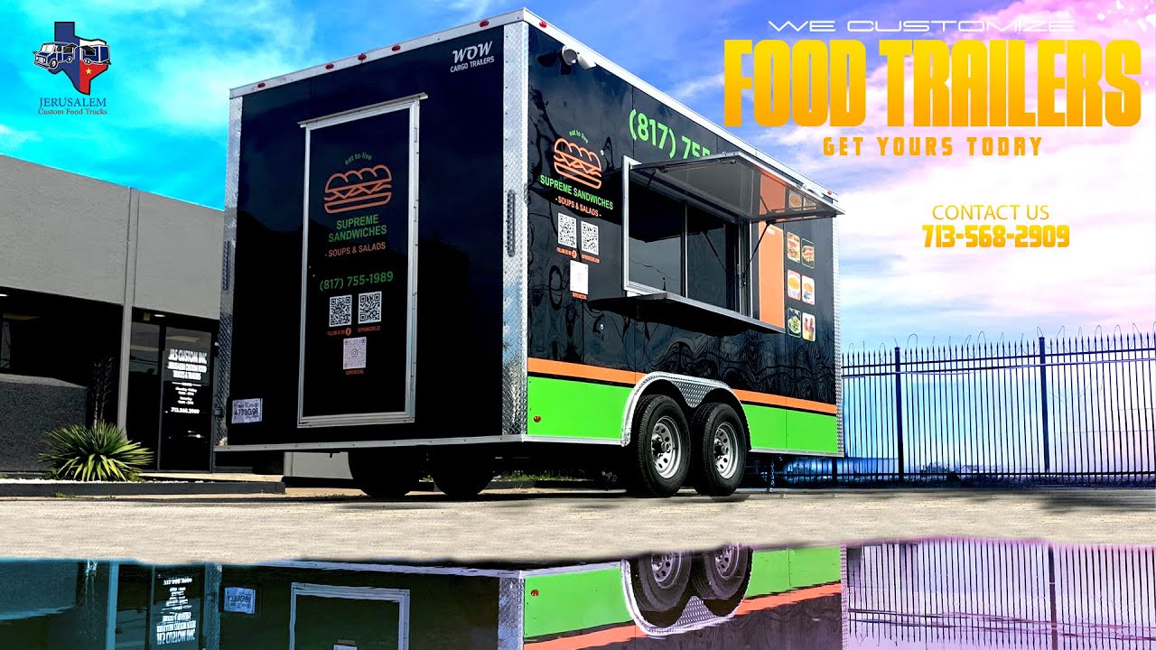 our reaction to see our new food trailer - JRS Custom Food Trucks & Trailer.