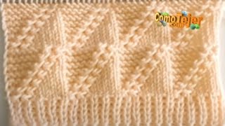How to Knit 1 Pattern with 3 Known Stitches. Different. Free Knitting Pattern 2 needles, (1075)