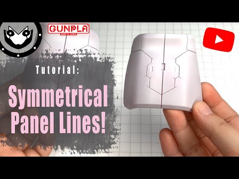 How to SCRIBE Panel Lines | Panel Line Symmetry | Gundam Tutorial | 2021