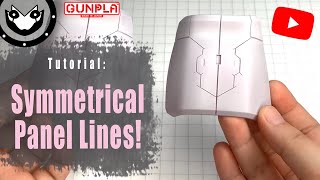 How to SCRIBE Panel Lines | Panel Line Symmetry | Gundam Tutorial | 2021