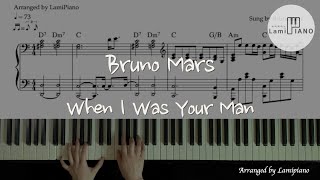 When I Was Your Man (Solo Piano/ Pop Piano / Chords) - Bruno Mars