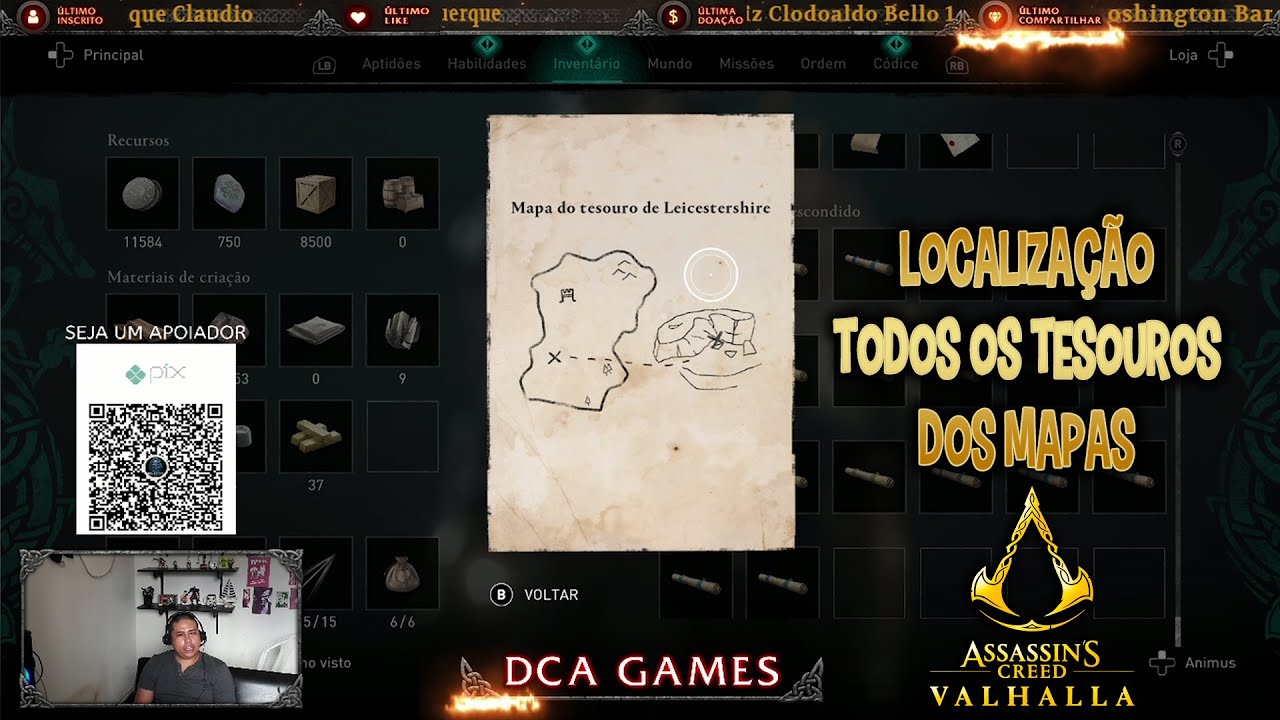 Assassin's creed valhalla DLC 1, Localização de todos os 9 mapas