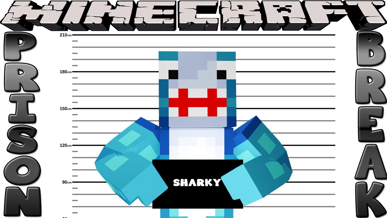 Minecraft PRISON BREAK - SHARKY GOES TO JAIL!!!!