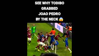 Todibo Grabs Joao Pedro Neck During Chelsea & West Ham Fight
