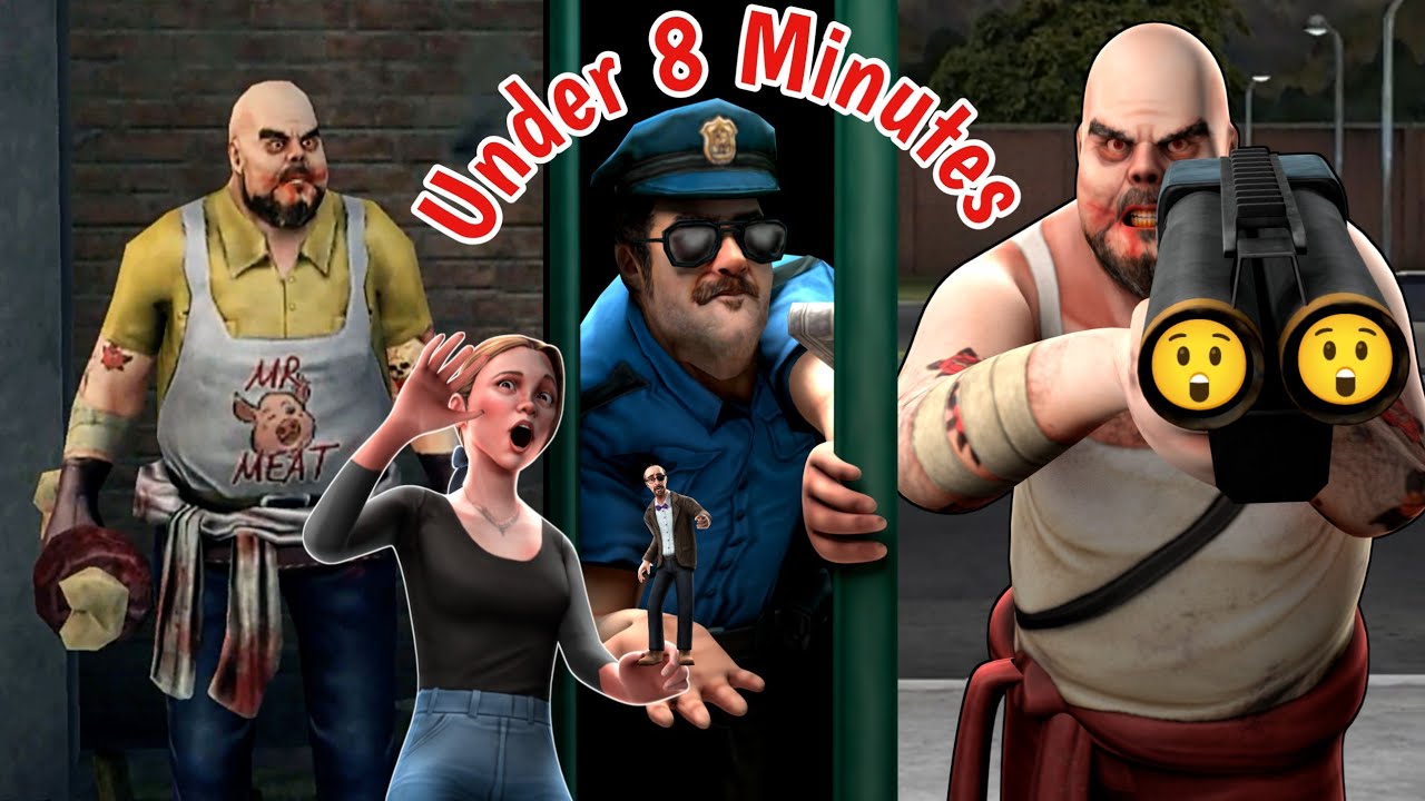 Mr Meat 2 All Escape Ending Full Gameplay Speedrun Under 8 Minutes By Using Ad Hint 😝