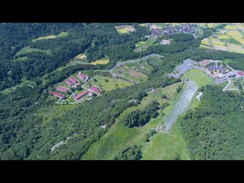 但馬牧場公園の四季眺望（ドローン空撮）