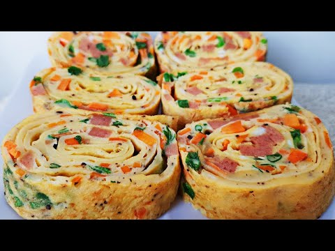 Video Cách làm TRỨNG CUỘN RAU CỦ nhanh gọn mà ngon cho bé... - youtube