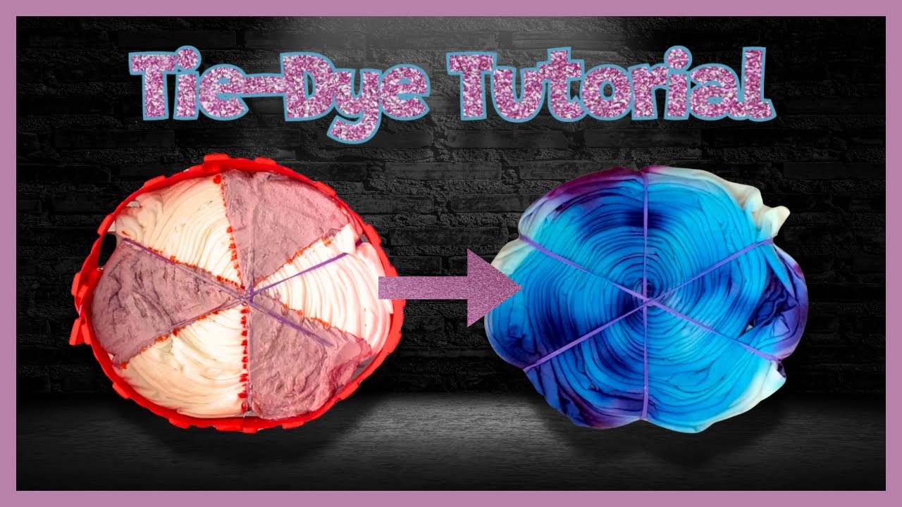 Tie-Dye: Single Color Ice Dye Spiral Tutorial - Plum Blossom