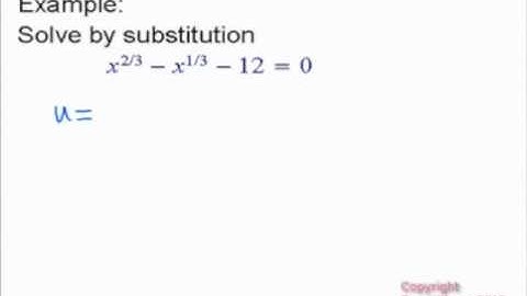Quadratic Form and u-substitution