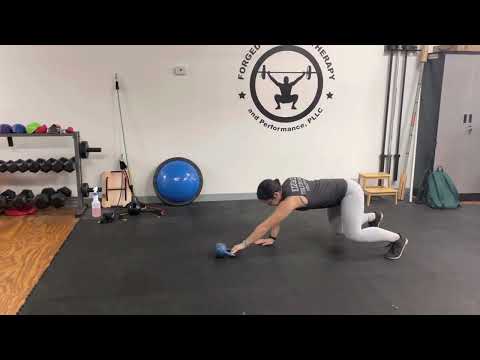Reverse bear crawl with Kb drag