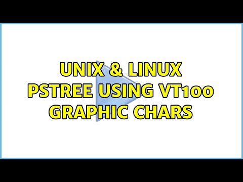 Unix & Linux: pstree using VT100 graphic chars