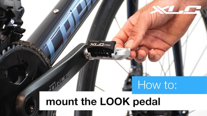XLC: How to mount SPD pedals and clip in - YouTube