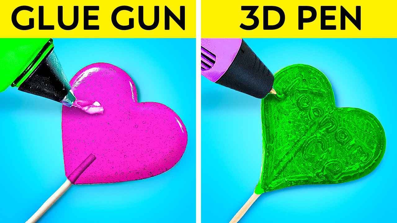 3D PEN vs. GLUE GUN Incredible Things You Can Do At Home And Cool DIY