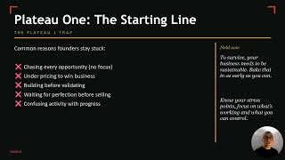 Plateau 1: The Starting Line - Are You Building a Business or Testing a Hypothesis? | The 7 Plateaus