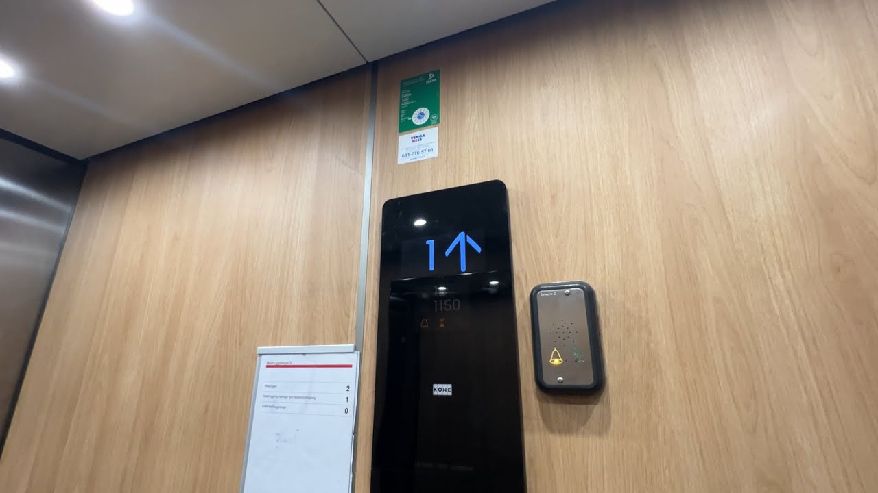 2017 KONE MonoSpace MRL Traction elevator @ Masthuggstorget 3, Göteborg, Sweden