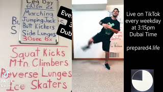 20 Min Leg And Cardio Workout - Tiktok Live 9 - Prepared4.Life