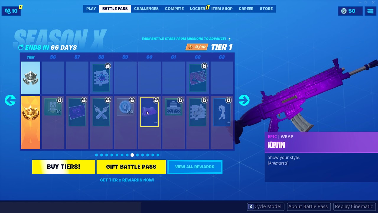 Fortnite Season X All Battle Pass Rewards - Skins, emotes, gliders, pickaxes, back bling & Wraps