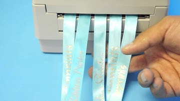 5/8" Ribbon Printing with Fine Imprints Ribbon Printer 760