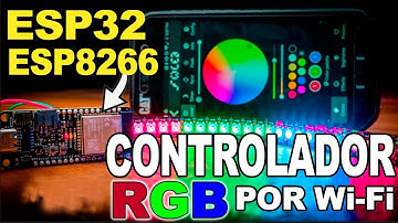 Cómo controlar FACIL tira led direccionable WS2812 con ESP32 ESP8266 - WLED