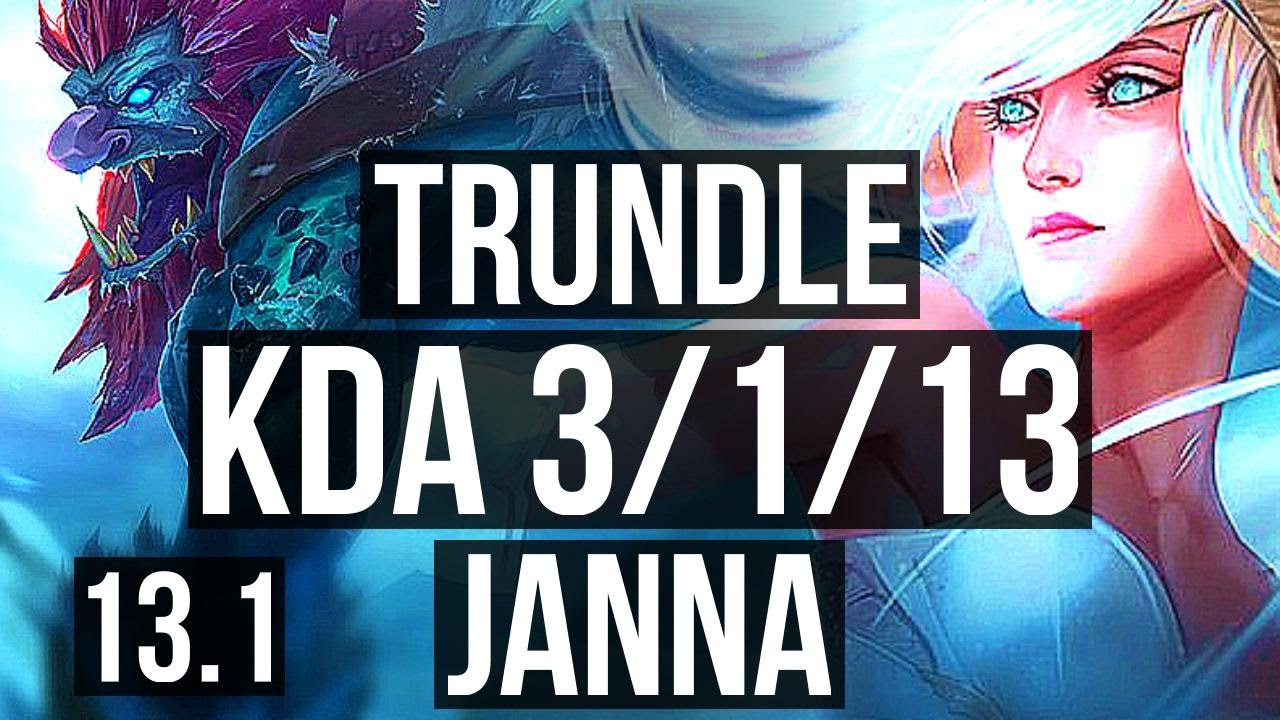 TRUNDLE & Cait vs JANNA & Jhin (SUP) | 3/1/13, 300+ games | EUW Diamond | 13.1