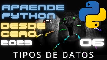 Curso PYTHON desde CERO GRATIS 2023 - Tipos de datos primitivos y conversión en PYTHON - Cap 6👩‍💻