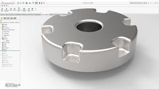 SOLIDWORKS TUTORIAL | PLANETARY MOTOR FLANGE | FORGE FLANGE | THE CADD