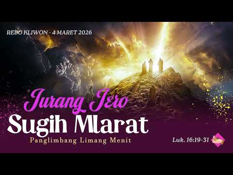 Panglimbang Limang Menit | 5 Maret 2026 | "Jurang Sugih-Mlarat" | Br. Mungsi, O.Carm