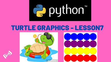 Python Turtle graphics Tutorial - LESSON 7 - (penup, pendown, begin_fill, clear, reset)