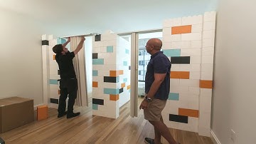 EverBlock Apartment Divider Wall Time Lapse - Modular Building Blocks | EverBlock Systems India