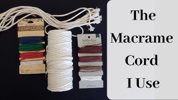What Macrame Cord I Use And How I Make 3mm Cord Into Smaller Cord Options