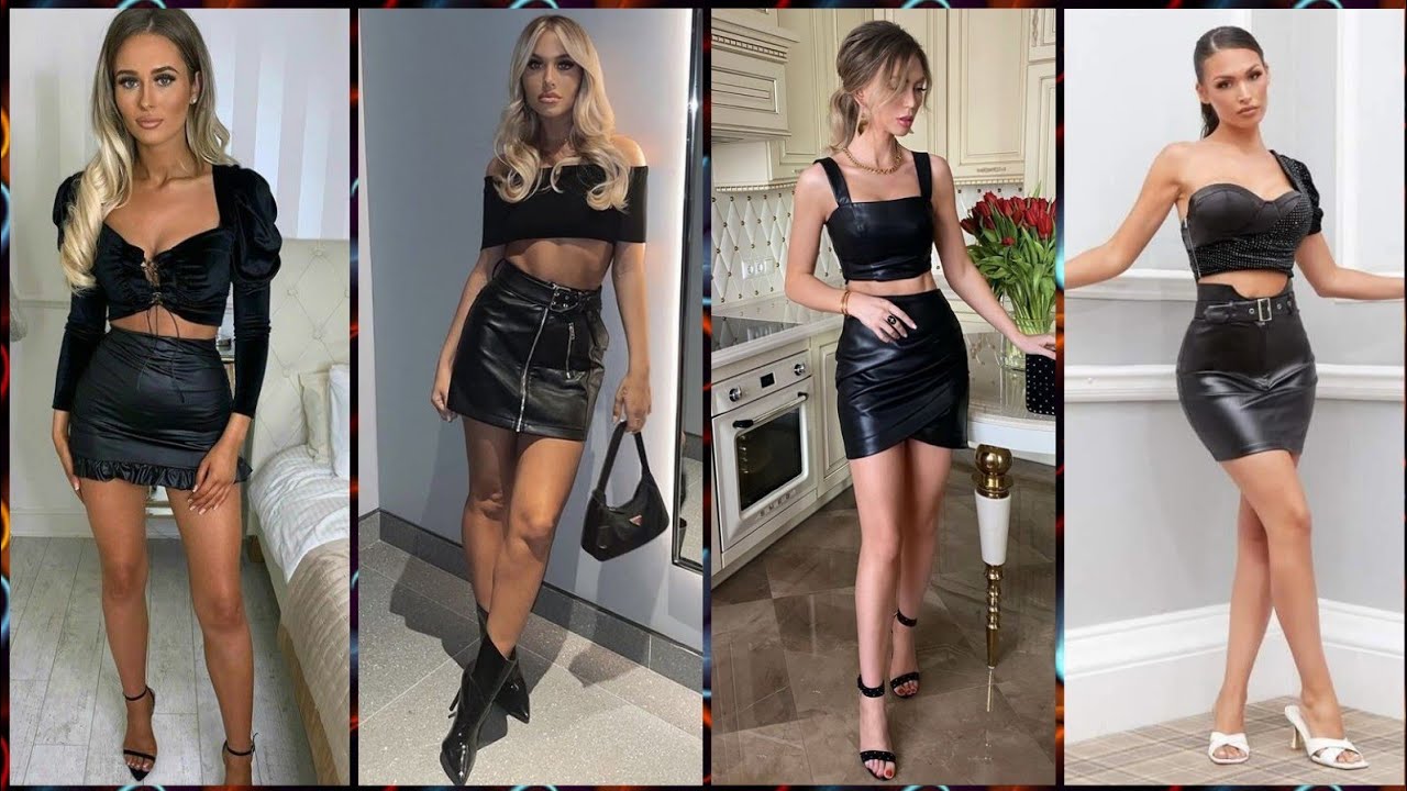 Top Most Beautiful And Curvy Tight Leather mini skirt outfit ideas 2022
