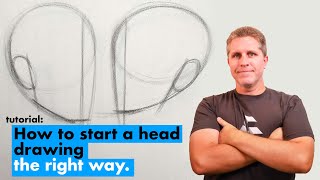 Drawing the BIG Shape of the Head | Intro to Head Drawing: Pt. 1