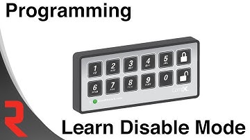 StealthLock System - Programming Learn Disable Mode
