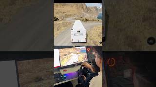 Driving bus in beamng 😂 #beamng #busdrive #bus accident #game