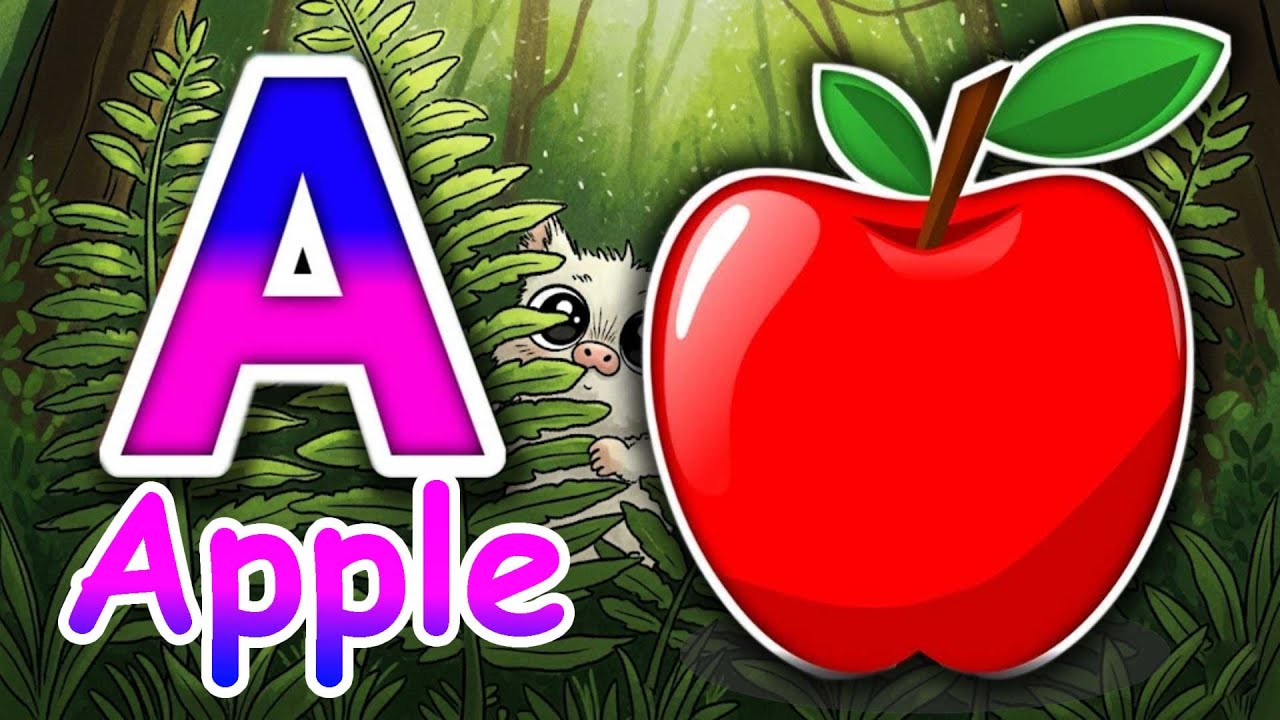ABC Alphabet Song Phonics for Children Sounds and Actions from A to Z, A for Apple B for Boy 202