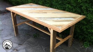 Fabrication d'une table solide avec du bois de récupération - Partie 2