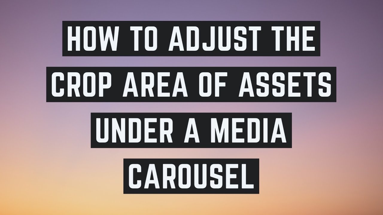 How to adjust the crop area of photos in your design