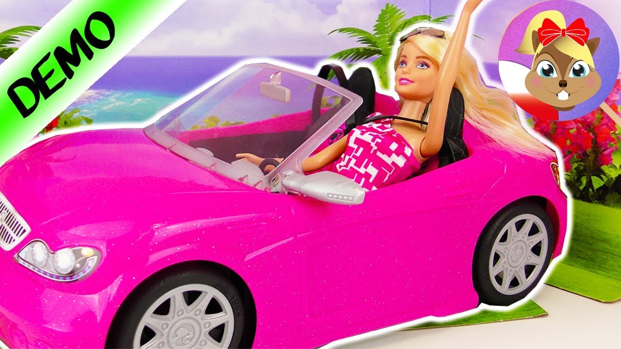 Kabriolet Barbie! Rożowy samochód na lato unboxing i