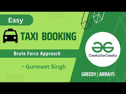 Taxi Booking | Easy Problem | GFG Problem of the Day | POTD | 21 March